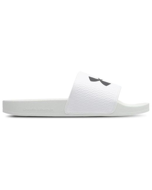 Under Armour White Armour Slide Flip-Flops And Sandals for men
