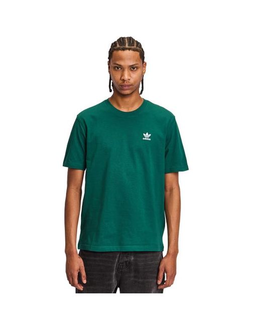 Adidas Green Trefoil Essentials Tee for men
