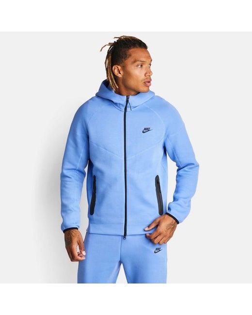 Nike Sportswear Tech Fleece Windrunner Full-zip Hoodie 50% Sustainable  Blends in Blue for Men | Lyst UK