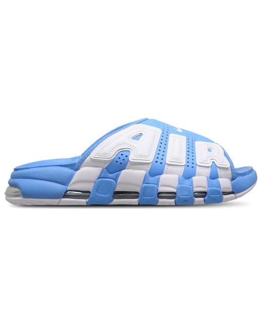 Nike Blue Uptempo Flip-flops And Sandals for men