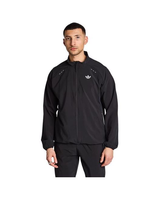 Adidas Black Tech Essentials Track Tops for men