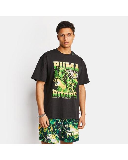 PUMA Green Scoot X Nba2k T-shirts for men