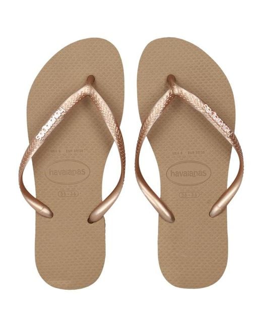 Havaianas Brown Slim Flip-Flops And Sandals