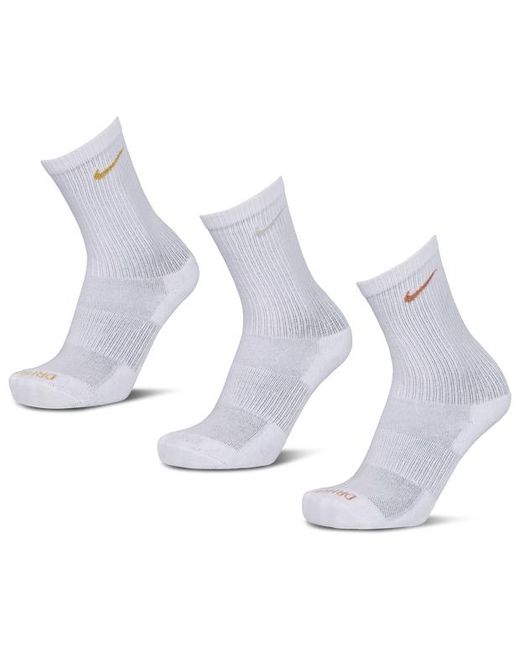Nike Blue Everyday Cushioned Crew 3 Pack Socks