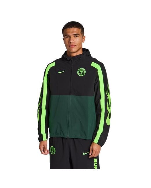 Nike Green Nigeria Track Tops for men