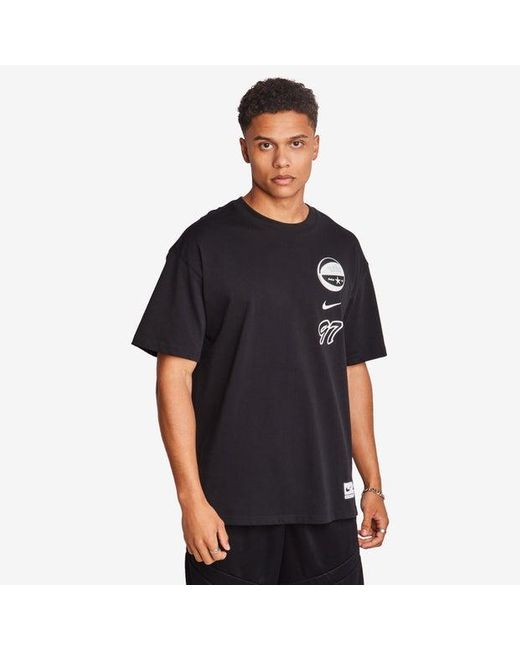 Nike M90 T-shirts in het Black voor heren