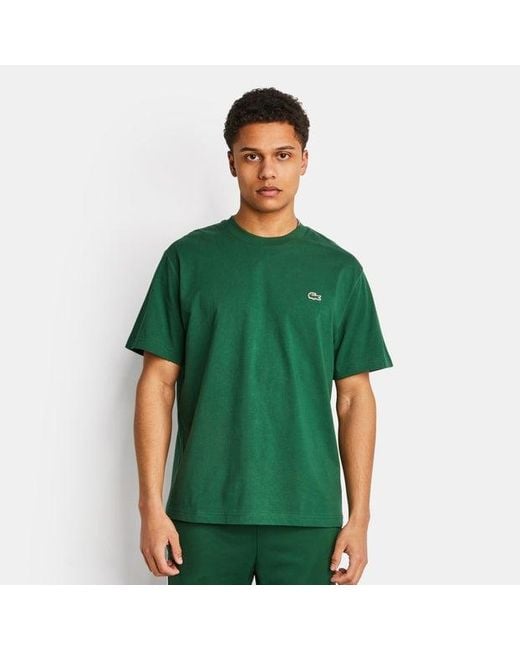 Small Croc Camisetas Lacoste de hombre de color Green
