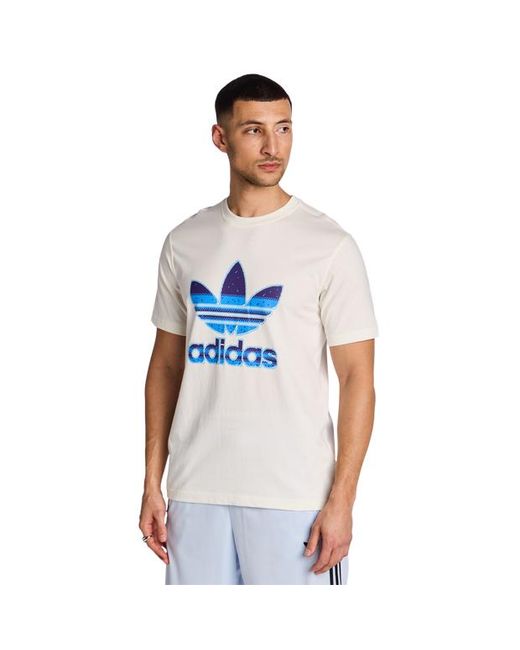 Adidas Blue Graphics T-Shirts for men