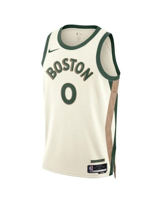 Nike Jayson Tatum Boston Celtics City Edition 2023/24 Dri-fit Swingman Nba-jersey in het Natural voor heren