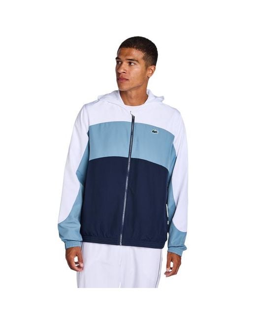Lacoste Blue Off Court Logo Track Tops for men