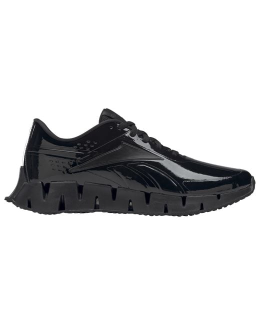 Reebok Leather Zig Dynamic 2 Patent Running Shoes in Black for Men Lyst