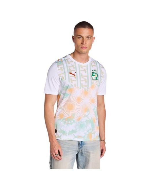 PUMA White Ivory Coast Jerseys/Replicas for men
