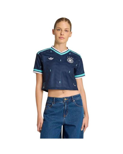Germany Mujer Jerseys/Replicas Adidas de color Blue