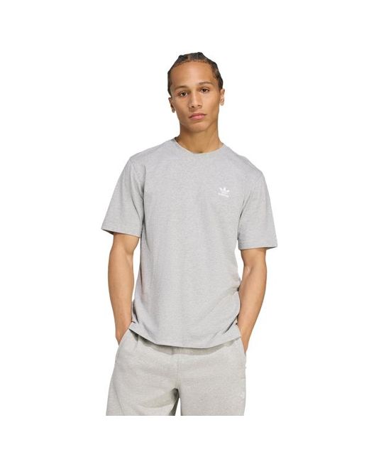 Adidas Gray Trefoil T-Shirts for men