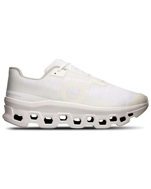 On Shoes White Cloudmster Sneakers for men