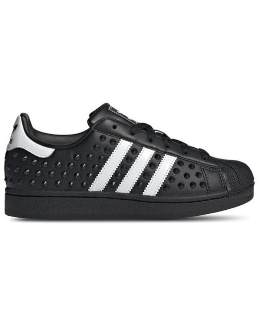 Adidas Black Superstar Sneakers
