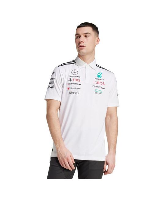 Adidas Mercedes Poloshirts in het White voor heren