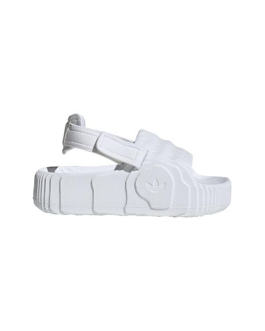 Adidas White Adilette 22 XLG Slides