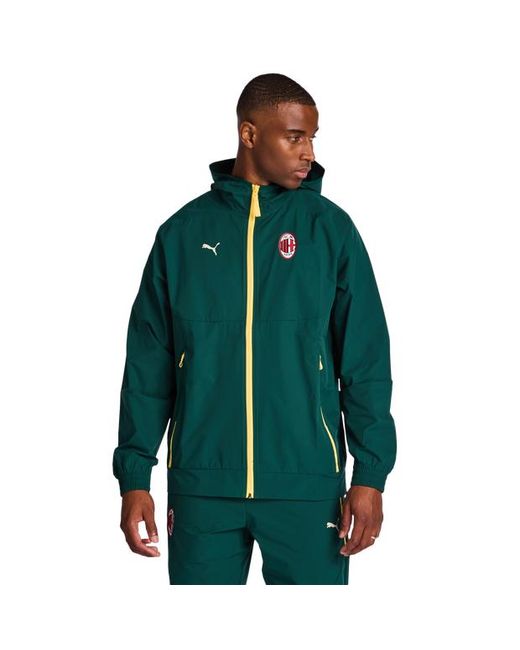 PUMA Green Ac Milan Track Tops for men