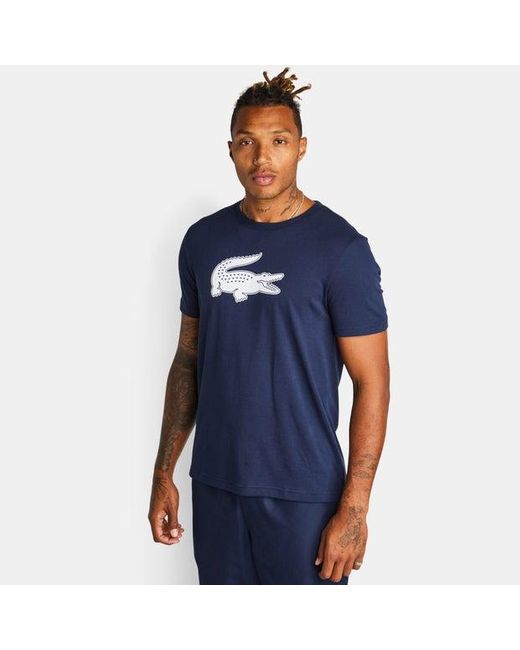 Big Croc Logo Camisetas Lacoste de hombre de color Blue