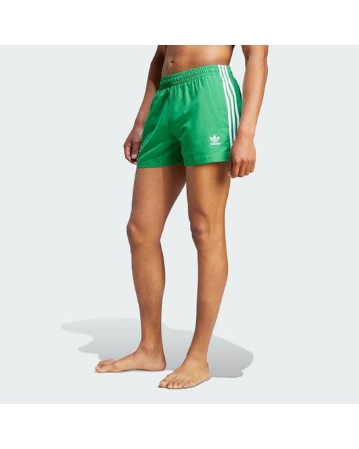 Originals Adicolor 3-Stripes Swim Pantalones cortos adidas de hombre de  color Verde | Lyst