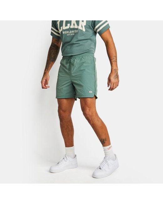 LCKR Green Retro Sunnyside Shorts for men