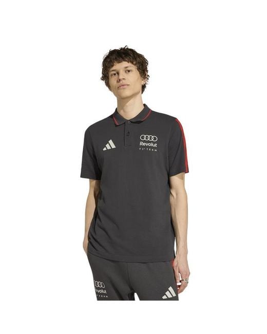 Adidas Black Audi Revolut F1 Team Dna Polo for men