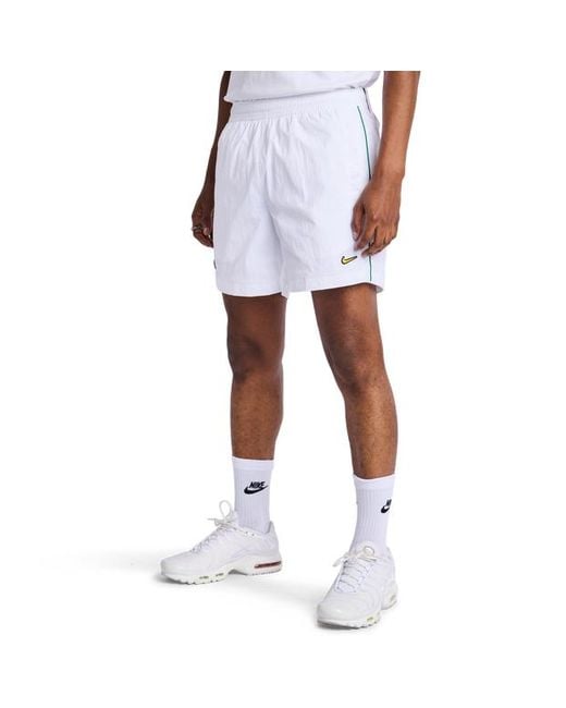 Nike White Tuned Shorts for men