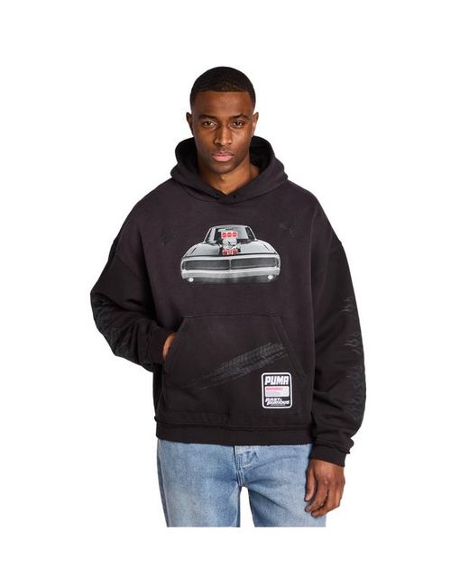 PUMA Black Melo Hoodies for men