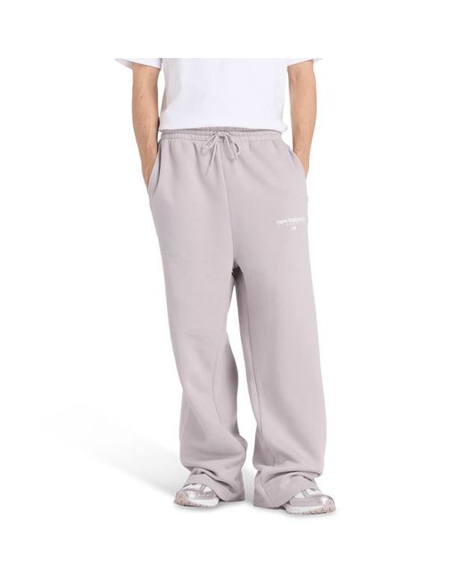 New Balance Gray Fleece Pants for men