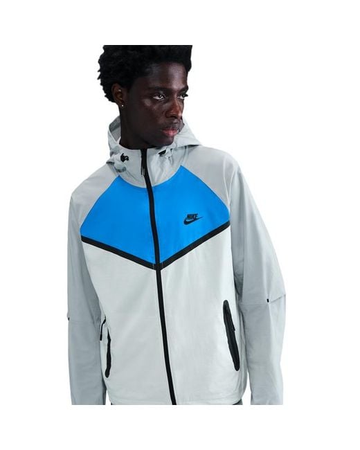 Nike Blue Tech Hoodies for men