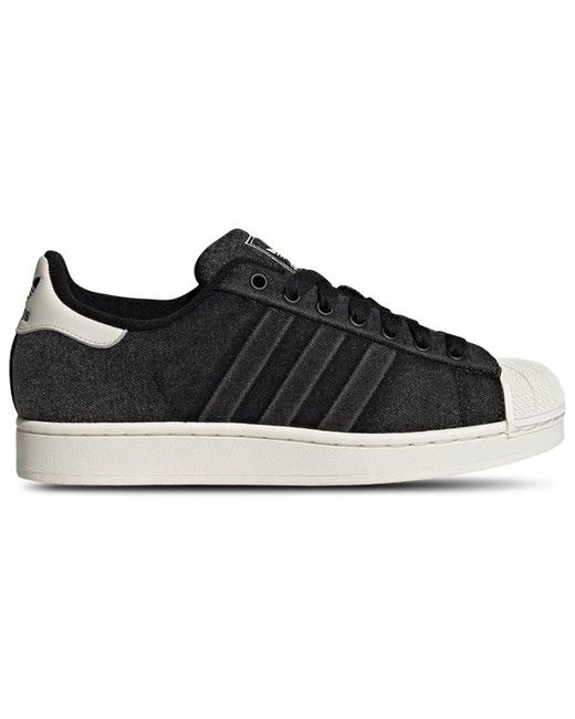 Adidas Black Superstar Sneakers