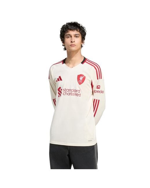 Adidas White Liverpool Fc 25/26 Away Jersey Jerseys/Replicas for men