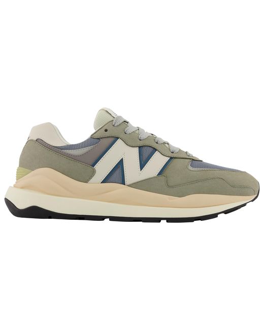 New Balance Leather 5740 V1 Running Shoes in Grey/Blue (Gray) for Men