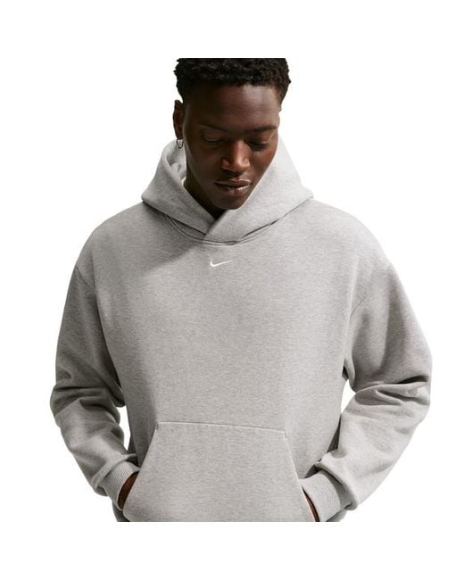 Nike Gray Swoosh Hoodies for men