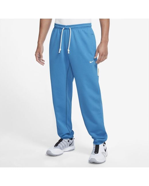 Nike Fleece Standard Issue Pants in Blue for Men - Lyst