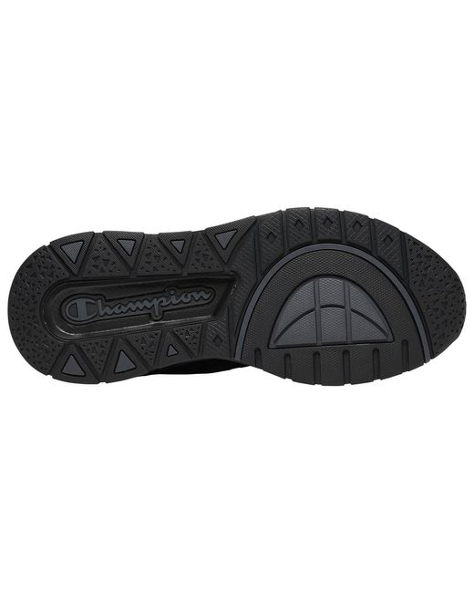 champion men's rally pro black & white shoes