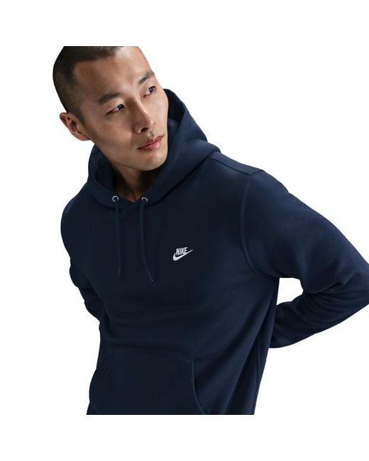 Nike Blue Fleece Hoodies for men