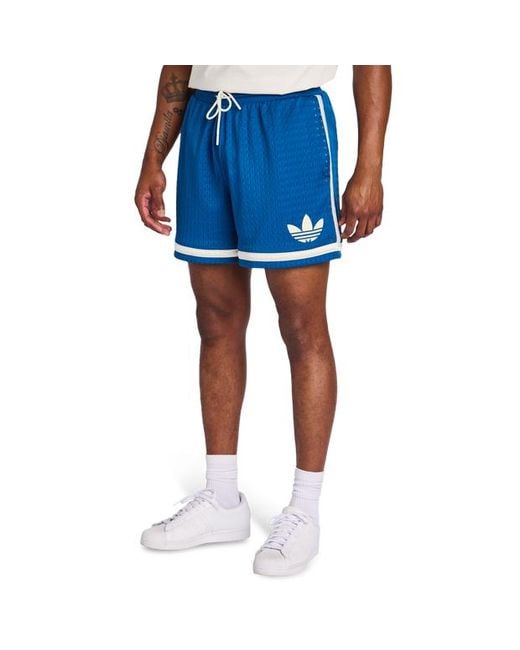 Adidas Blue Warp Knit Shorts for men