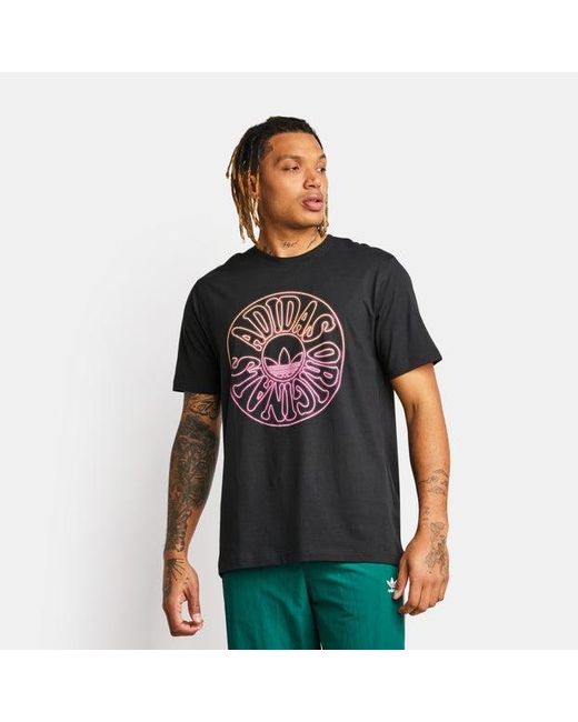 Adidas Black Graphic T-shirts for men