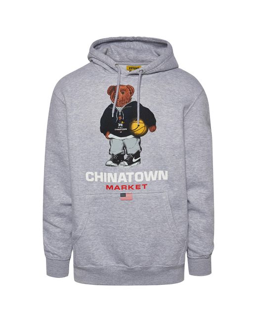 Chinatown Market Cotton American Bear Hoodie in Gray for Men | Lyst