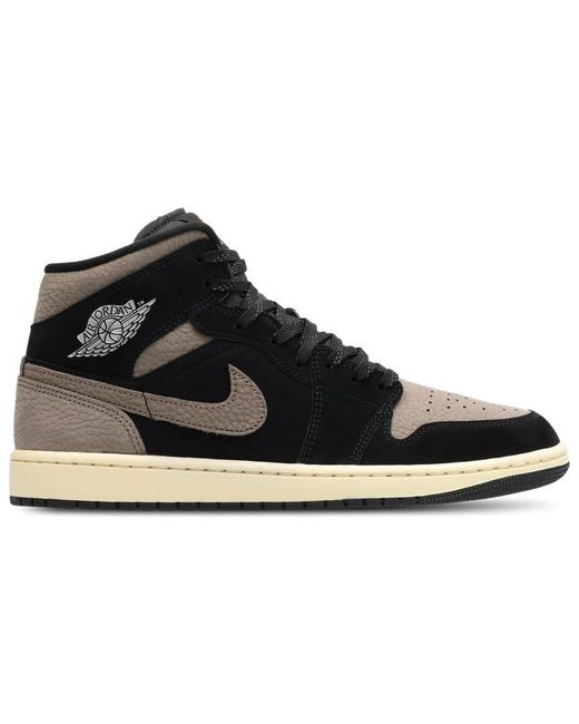 Nike Black Aj1 Mid Sneakers for men