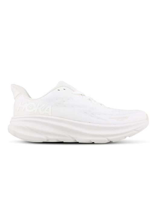 Hoka One One White Clifton 9 Shoes for men