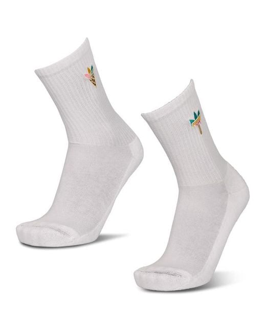 Mid Cut Crew 2 Pack Calcetines Adidas de color Gray