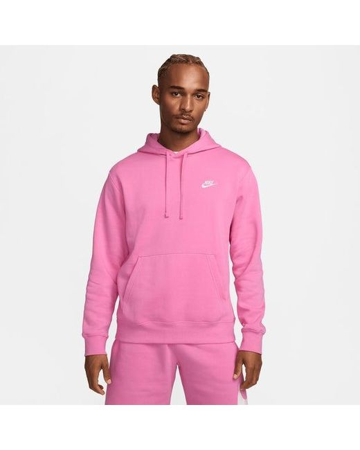 Nike Pink Club Hoodies for men