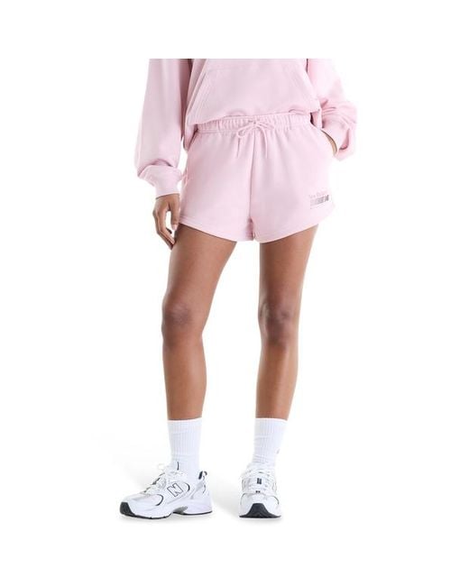 New Balance Pink Terry Shorts