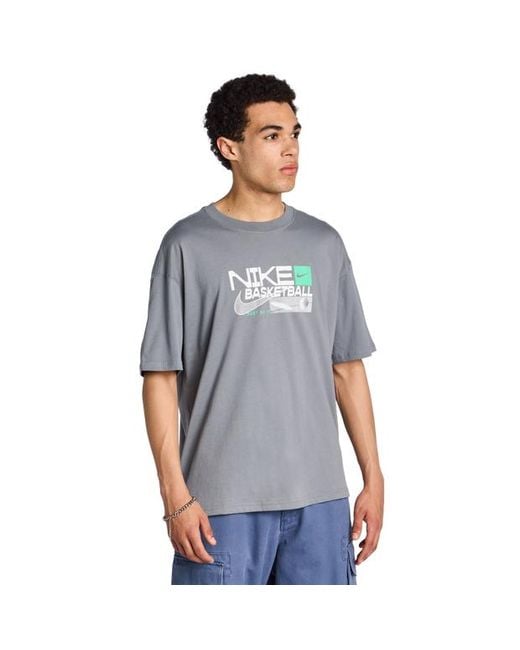 Nike Blue Gfx T-Shirts for men