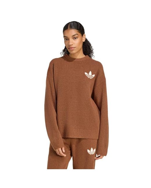 Adidas Brown Originals Athletic Dept Sweatshirt Sweatshirts