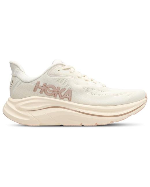 Hoka One One White Clifton 10 Sneakers
