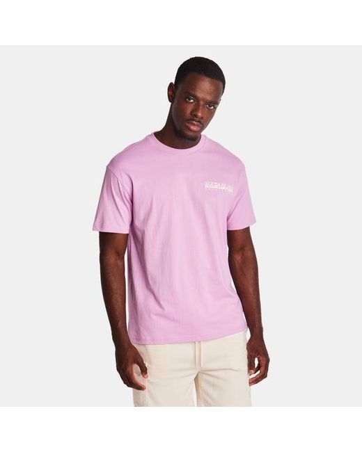 Napapijri Pink Theo T-shirts for men